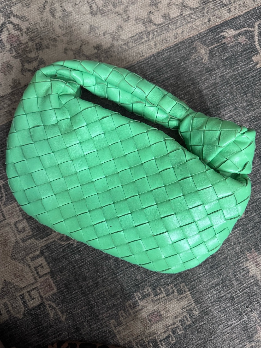 Green Woven Shoulder Bag - Women